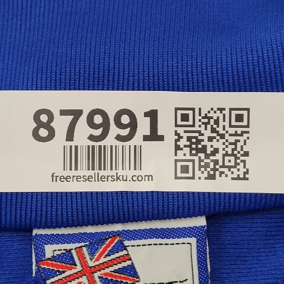 Vintage Y2K Slazenger Track Jacket Large 23x25 Blue Red Gray Cropped - Picture 13 of 13